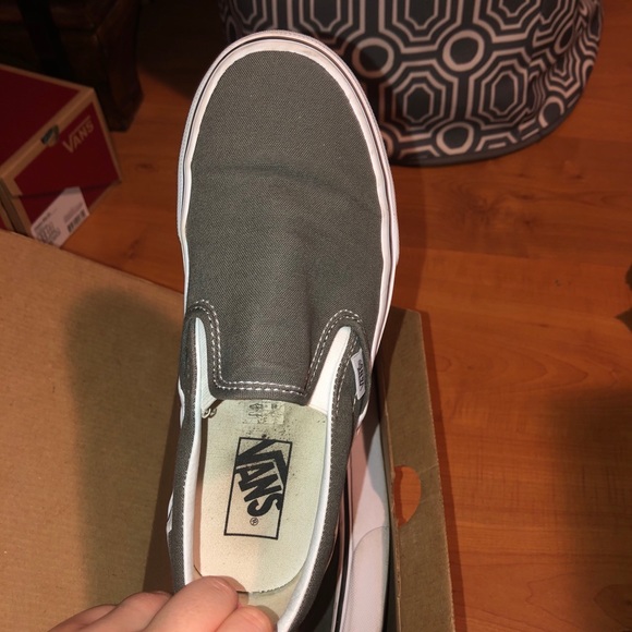 Vans charcoal slip ons - Picture 2 of 4